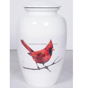 Urnas de Cremación Modernas de Metal con Diseño de Pájaro, para Cenizas Humanas, con Bolsa de Terciopelo, Acabado Elegante y Confortable - Product Image 3