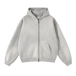 Sudadera con Capucha para Hombre, Color Sólido, Algodón French Terry, Corte Casual, Manga Regular, Invierno, Ecológica - Product Image 2