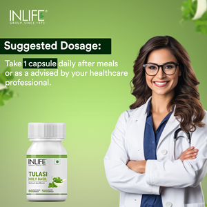 Cápsulas de Extracto de Tulsi (Tulasi), Suplemento Herbal Puro de Albahaca Sagrada, 500 mg, 60 Cápsulas Vegetarianas, Extracto de Planta Botánica - Product Image 3