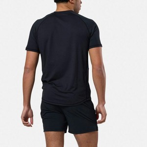 T-shirt de sport pour homme en polyester tricoté 100 %, coupe oversize, col rond, manches courtes, séchage rapide, respirant, couleur personnalisée, impression frontale - Product Image 2