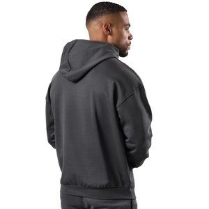 Sweat à capuche gris anthracite pour homme, décontracté, en molleton, à manches longues, pour le sport et la gym - Product Image 2