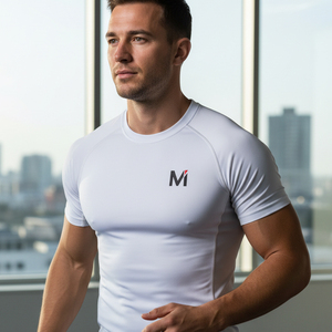 T-shirt de compression sublimé extensible 4 directions, coupe ergonomique, vêtement de sport, imprimé inaltérable, gestion de l'humidité, performance optimale - Product Image 6