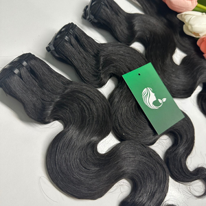 Venta al por mayor Super doble dibujado Raw proveedor de cabello vietnamita, hueso recto trama extensión de cabello humano, cutícula alineada trama del pelo - Product Image 3