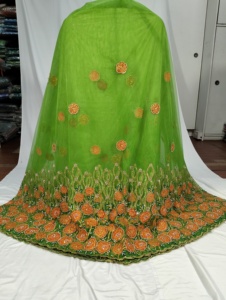 Shubgam Bộ Sưu Tập Độc Đáo Nặng Đá Đính Cườm Ren Vải Thêu Phi Vải Cưới Cho Phụ Nữ Của Buổi Tối Ăn Mặc Ren Lưới - Product Image 2