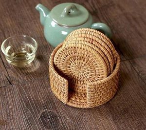 La Colección Artesanal de Posavasos de Ratán Inspirados en la Costa, Perfectos para Casas de Playa, Casas de Verano o Interiores con Temática Náutica - Product Image 6