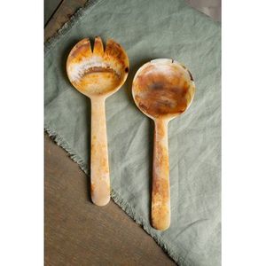 ช้อนสลัดเรซิ่นทำมือ ชุดช้อนเสิร์ฟตกแต่ง ช้อนผสมอาหาร ช้อนดินเนอร์ ช้อนส้อม ด้ามจับช้อนสลัด - Product Image 6