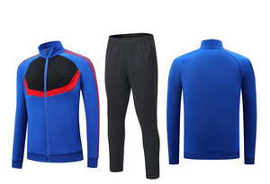 Conjunto Deportivo de Invierno Unisex de Alta Calidad con Cremallera Completa, 2 Piezas, Transpirable, para Fútbol, Estilo Jogger, con Bloques de Color, Peso Medio, 100% - Product Image 5