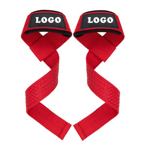 Correas de Levantamiento de Pesas Rosas Personalizadas, Correas de Muñeca Resistentes para Gimnasio, Correas de Entrenamiento de Algodón para Fisicoculturismo y Entrenamiento de Peso Muerto - Product Image 2
