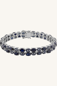 Pulsera de Zafiro Azul en Plata de Ley 92.5 KLSB-20649 - Product Image 4