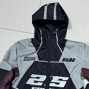 Vêtements de jogging personnalisés, veste coupe-vent et pantalon de survêtement, fermeture éclair, logo personnalisé, coupe-vent en nylon, survêtements, dernier design - Product Image 3