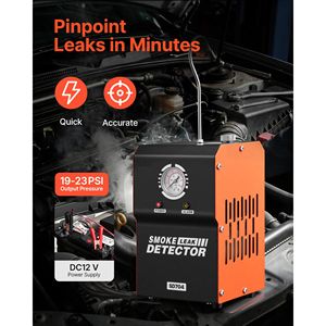 เครื่องตรวจจับรอยรั่วควันสำหรับยานยนต์ DC 12V เครื่องทดสอบระบบ EVAP แบบสุญญากาศ พร้อมปั๊มลมในตัว เกจวัดแรงดัน 2 โหมด สำหรับรถบรรทุก - Product Image 2