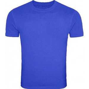 T-shirt basique pour homme à col rond, manches courtes, couleur bleu uni, en coton, décontracté, pour l'été, coupe ajustée, hauts unis, variété de teintes multiples - Product Image 5