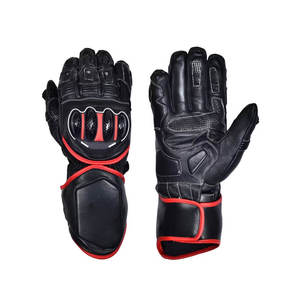 All-Season Non-Slip Leather Racing <b>Gloves</b> for Motorcycle Cycling Outdoor Sports <b>Touchscreen</b> Compatible Summer Finger Style - Product Image 5