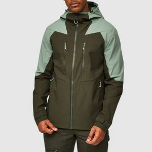 Chaquetas Impermeables Personalizadas para Exteriores, Color Azul Marino, de 3 Capas, Ligeras, con Bolsillo con Cremallera - Product Image 3