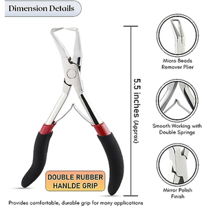Vente flash - Pinces à cheveux de qualité supérieure en acier inoxydable - Pinces pour extensions de cheveux - Outils professionnels pour extensions de cheveux - Conception personnalisée - Product Image 2