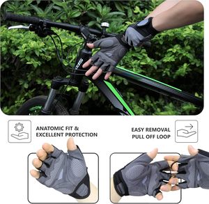 Guantes de Ciclismo para Hombre, para Bicicleta de Montaña, con Almohadilla de Gel SBR Absorbente de Impactos, Palma Antideslizante, para Ciclismo, Bicicleta de Carretera - Product Image 6