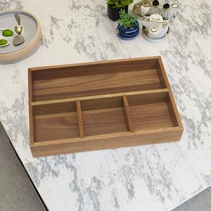 Plateau de service en bois moderne pour le thé, le café, le petit-déjeuner, les collations, multi-usages, léger, pour la cuisine, la salle à manger, la maison - Product Image 1