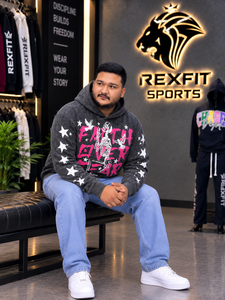 Sudadera con Capucha Gráfica Lavada Personalizada para Hombre, Oversize, Estilo Urbano, de Forro Polar Estampado, Gruesa, Informal, para Invierno - Product Image 4