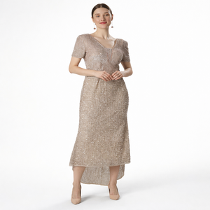 Premium Designer Embroidered Beaded | Mermaid Evening Gown | Backless Floor Length | Custom Color | Luxury Party Dress Women - Product Image 2