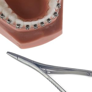 ที่จับเข็มผ่าตัดสแตนเลสคุณภาพสูงแบบแมนนวล คีมผูกไหม Mathieu คีมผูกไหมเย็บแผล เครื่องมือผูกไหม - Product Image 6