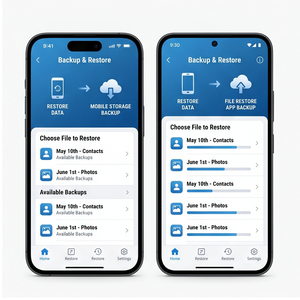 แอปพลิเคชันสำรองข้อมูลและกู้คืนข้อมูล Royalcraft – การสำรองข้อมูลที่ปลอดภัย, การกู้คืนไฟล์, การซิงค์ข้อมูลบนคลาวด์ และการถ่ายโอนข้อมูลระหว่างโทรศัพท์ ios/android - Product Image 2