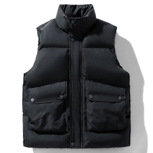 Gilet d'hiver chaud, polyvalent, de haute qualité, à la mode, en duvet, avec capuche, sans manches, léger, pour homme - Product Image 4