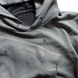 High Quality Custom Hoodies Manufacturer Cotton Fleece Pullover <b>Zip</b> Up OEM Wholesale Bulk Order - Product Image 4