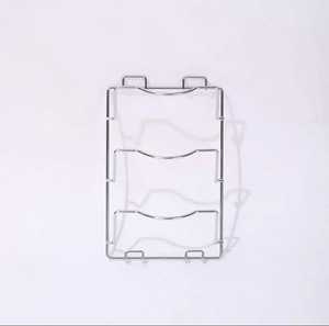 Étagère murale moderne à 6 niveaux pour couvercles de casseroles, en fer, pour rangement de cuisine, réglable, étanche, option de perçage, montage facile - Product Image 5