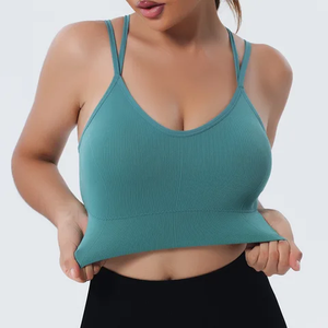 Soutien-gorge de sport ajustable personnalisé pour femme, avec fermeture éclair frontale, pour fitness, yoga et course à pied, effet push-up - Product Image 3