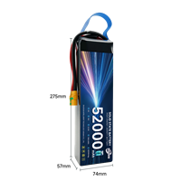 Batterie semi-solide rechargeable 420 Wh/kg 6S 12S 14S 18S 24S 52000 mAh 3,8 V sans anode pour drone UAV longue autonomie