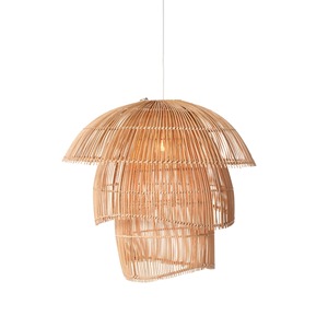 Abat-jour en rotin tressé pour éclairage domestique, style bohème, couvercle de lampe suspendue en osier, fabriqué par un grossiste vietnamien - Product Image 1