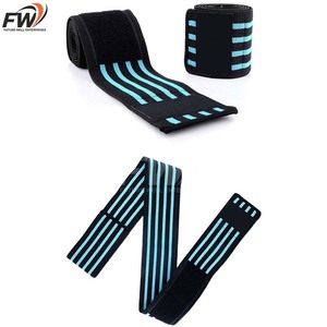 ผ้าพันเข่า OEM แบบยืดหยุ่นสวมใส่สบายและกระชับสำหรับการฝึกซ้อมประจำวัน ผ้าพันเข่าแบบยาวพร้อมตัวล็อคแบบตะขอ - Product Image 4