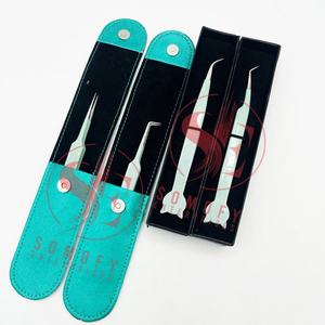 High Quality Custom Silver Point Cat Design Tweezers for <b>Eyelash</b> Extensions Private Label Stainless Steel <b>Beauty</b> <b>Tool</b> - Product Image 4