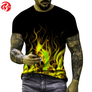 Unique Style Street Casual Best Quality Round Neck Mens Clothing Print New Arrival T-<b>shirt</b> - Product Image 2