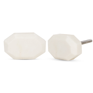Shubham Handmade <b>White</b> Top Luxurious Drawer <b>Knobs</b> for Kitchen Cabinet Hardware <b>Door</b> Pulls Decorative Dresser Elegant - Product Image 2