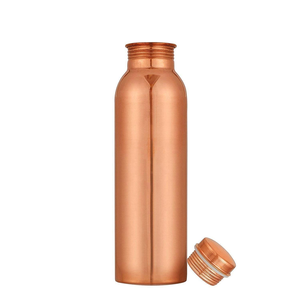 Pure <b>Plain</b> Metal Copper <b>Bottle</b> For Drinking <b>Water</b> - Product Image 5