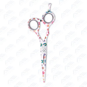 Barber Scissors Stainless Steel Fancy Scissors European Vintage <b>Floral</b> Design Strong Blades Multi-Purpose Custom Made - Product Image 3