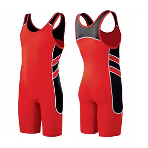 Combinaison de lutte pour homme de qualité supérieure, légère, tricotée et extensible, avec sublimation personnalisée à bas prix - Product Image 3