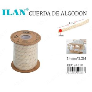 Corda di cotone Ilan 14mm x 2,2m per artigianato e decorazioni - Product Image 3