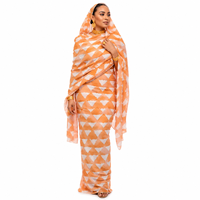 Meilleure vente : Toub soudanais pour femme, en coton japonais suisse, imprimé numérique personnalisé, tissu voile soudanais original, idéal pour mariage et cérémonie.