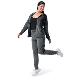 Ensemble de survêtement 2 pièces respirant et écologique pour femme, style vintage, coupe ample, idéal pour l'automne – Vente en gros - Product Image 2