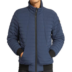 Veste d'hiver pour homme en toile avec logo/couleurs personnalisées OEM, à capuche, coupe-vent, imperméable, design frontal, légère - Product Image 5