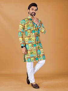 Premium Rayon Embroidered <b>Kurti</b> for Women with Digital Print and Schifli Style Chikankari Work - Product Image 3