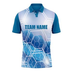 เสื้อคริกเก็ตแขนสั้นผู้ชายคุณภาพสูงสั่งทำพิเศษ ระบายอากาศได้ดี ผ้าถักสีขาวใหม่ ระบายอากาศได้ดี ไซส์ผู้ใหญ่ พิมพ์ลายดิจิทัล - Product Image 3