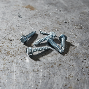 Heavy Duty Carbon Steel Zinc Plated Roofing Construction Fasteners-Self Drilling TEK Point Hex Drive <b>Screws</b> Coarse Thread Class - Product Image 1