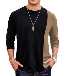 New Collection Men's Plus Size Sweatshirt Long Sleeve Neck Shoulder Slope Solid Color 100% Waterproof Cotton Comfortable - Product Image 1
