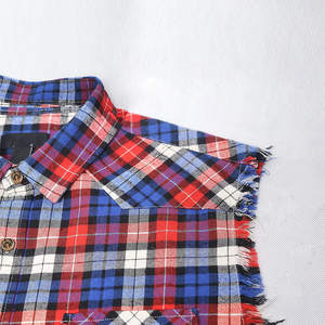 Camiseta sin mangas de franela para hombre, corte regular, camisa de trabajo con botones, de secado rápido, con dos bolsillos en el pecho, para primavera. - Product Image 5