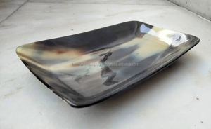 Falak World Export's Modern Animal-Style 100% Plateau de service en corne de buffle Plateau de fruits secs poli pour la décoration de la maison par FWE - Product Image 6