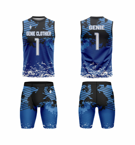 Uniforme de Fútbol 7v7 de Poliéster Transpirable con Números y Logotipo del Equipo Impresos, Sin Mangas, Correa Ajustable, Compresión de Alta Calidad, OEM - Product Image 1