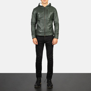 Veste en cuir slim pour homme, qualité supérieure, doublure polaire chaude, col tendance, style motard, manteau d'extérieur – Grande Vente - Product Image 1